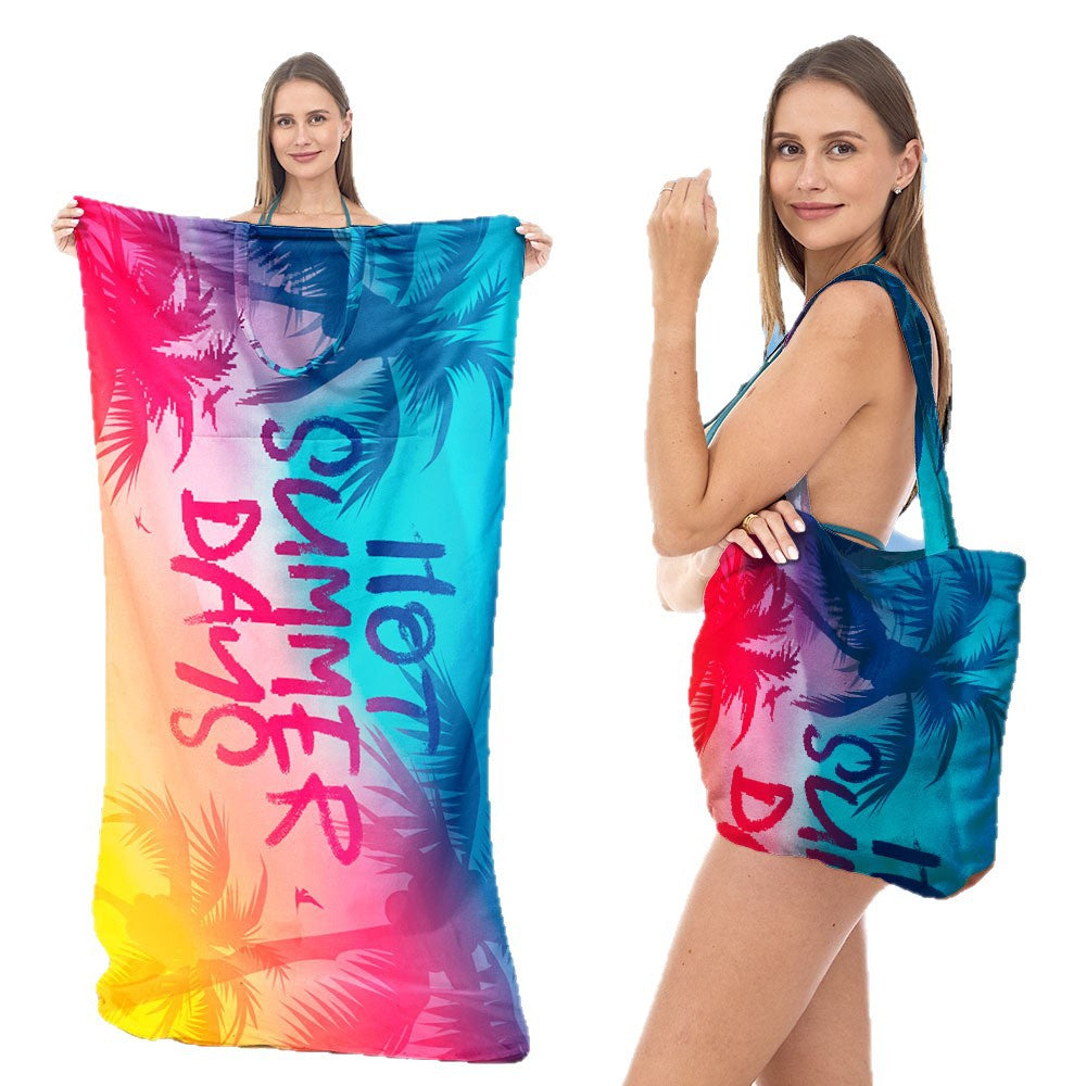Multifunktionales Strandtuch mit Tragetasche Brehn
