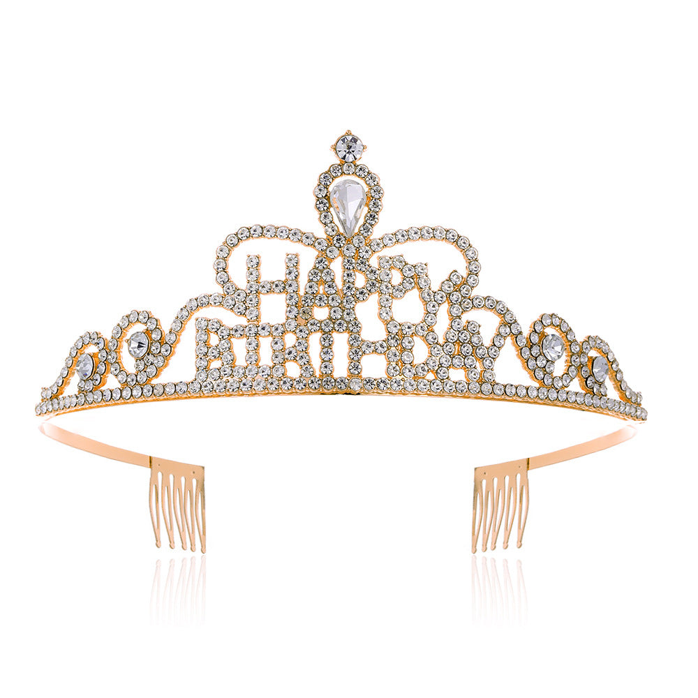 Damen Funkenkrone mit „Happy Birthday“ Schriftzug Brehn