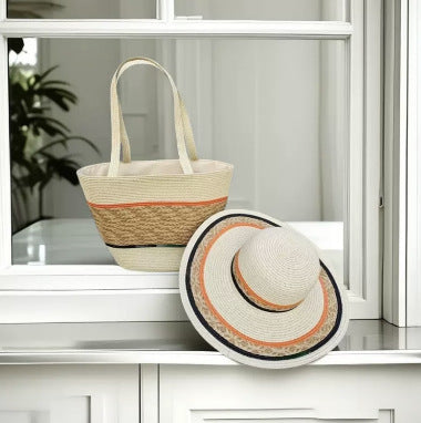 Strandtasche mit Bunten Streifen Brehn
