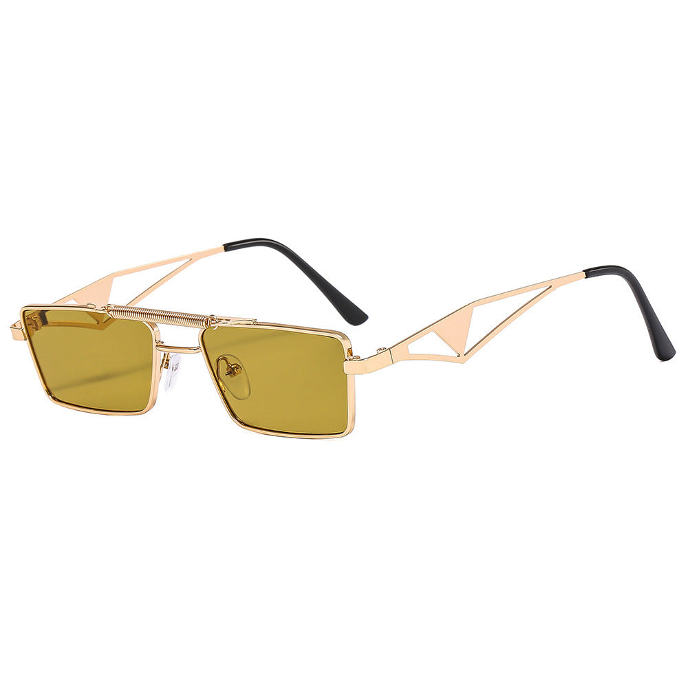 Modische Sonnenbrille mit Eckigem Rahmen und Verspiegelten Gläsern Brehn