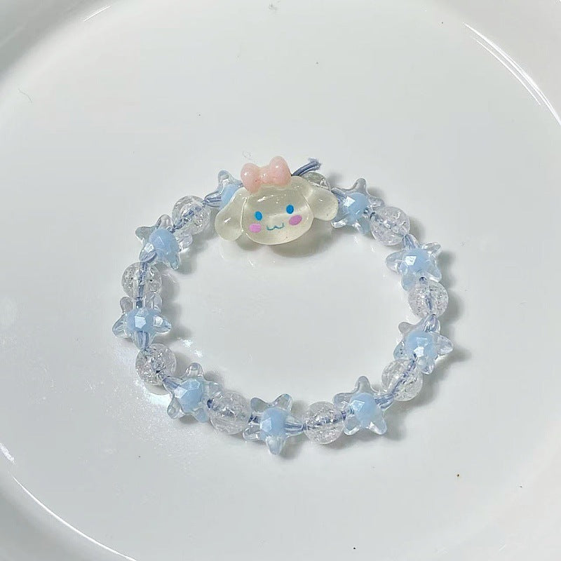 Verspieltes Armband mit Sternen und Niedlichem Anhänger Brehn