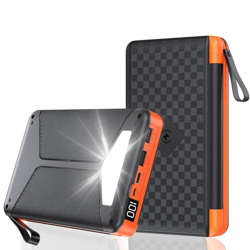 Tragbare Solar Powerbank mit Multifunktionaler Ladefunktion Brehn