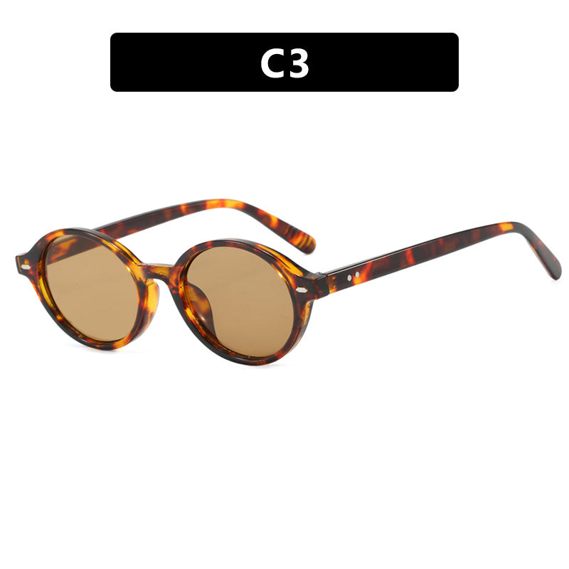 Damen runde Sonnenbrille mit modernem Design und polarisierten Gläsern Brehn