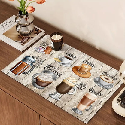 Kaffee-Thema Küchenmatte