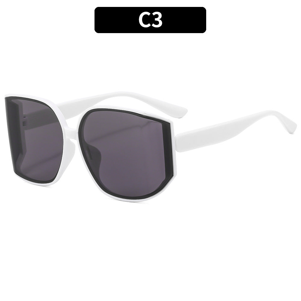 Moderne geometrische übergroße Sonnenbrille