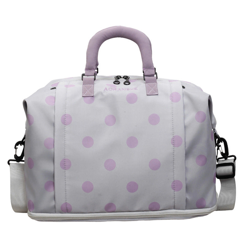 Stylische gepunktete Reisetasche