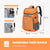 Unisex nan isolierter Picknick-Rucksack mit integriertem Kühlfach, Flaschenhalter und verstellbarem Gurtsystem Brehn