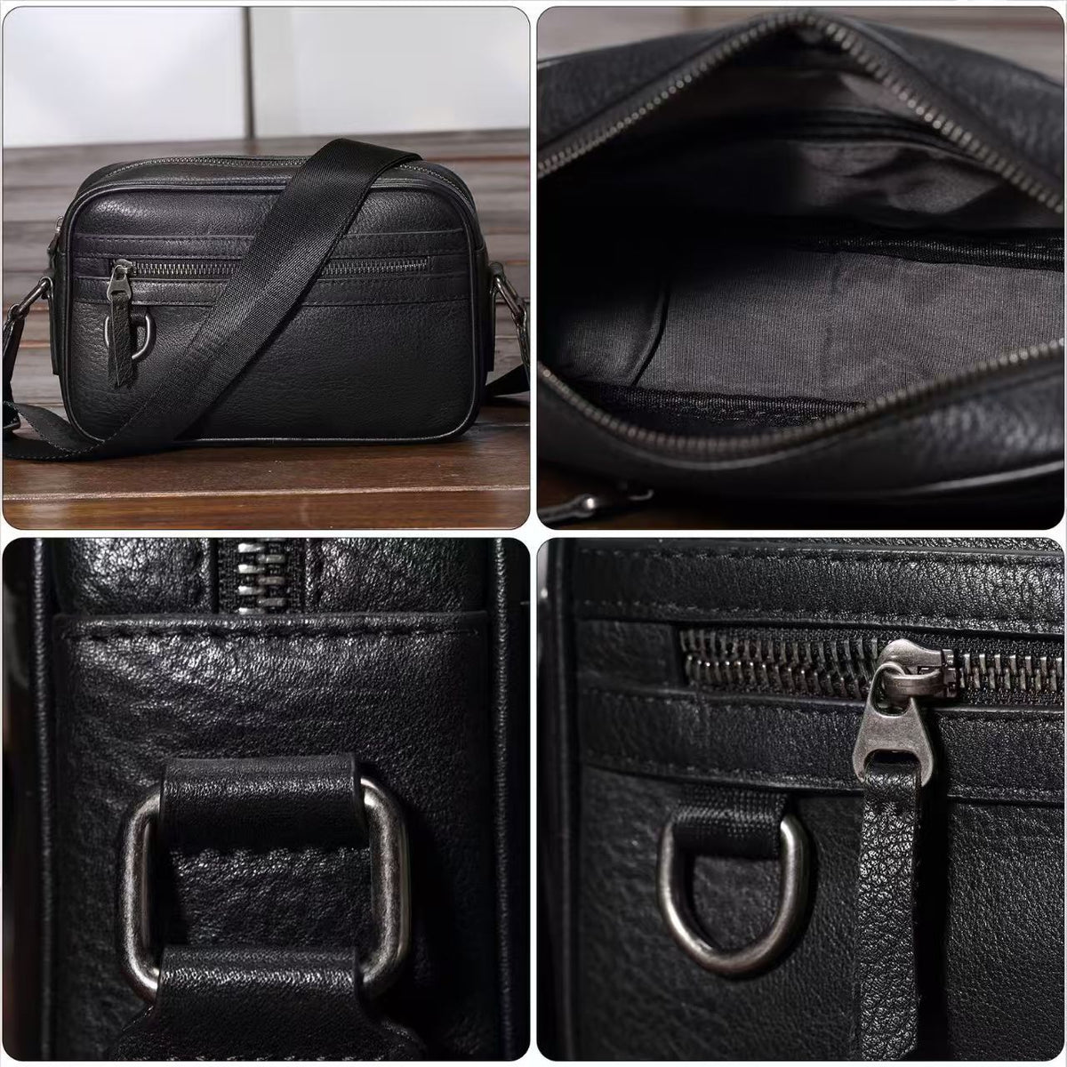 Stylische Leder Umhängetasche Organizer