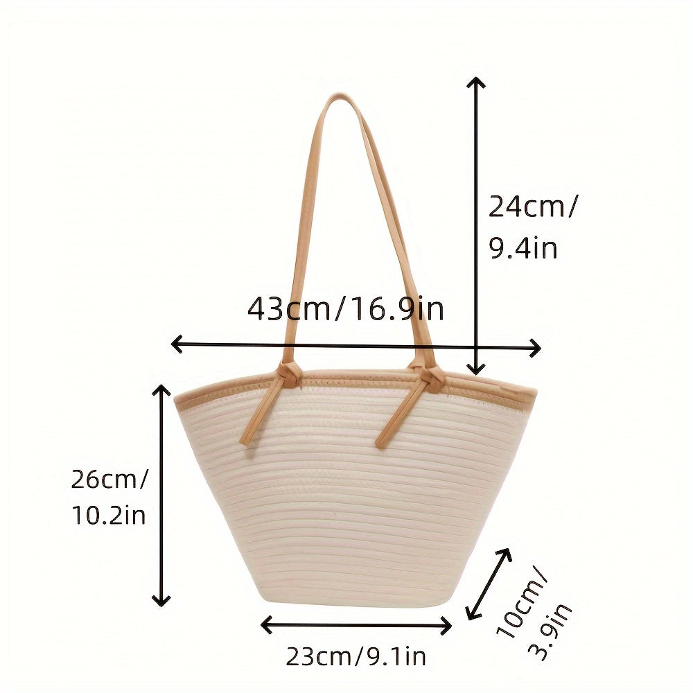 Strandtasche mit Geflochtener Struktur Brehn