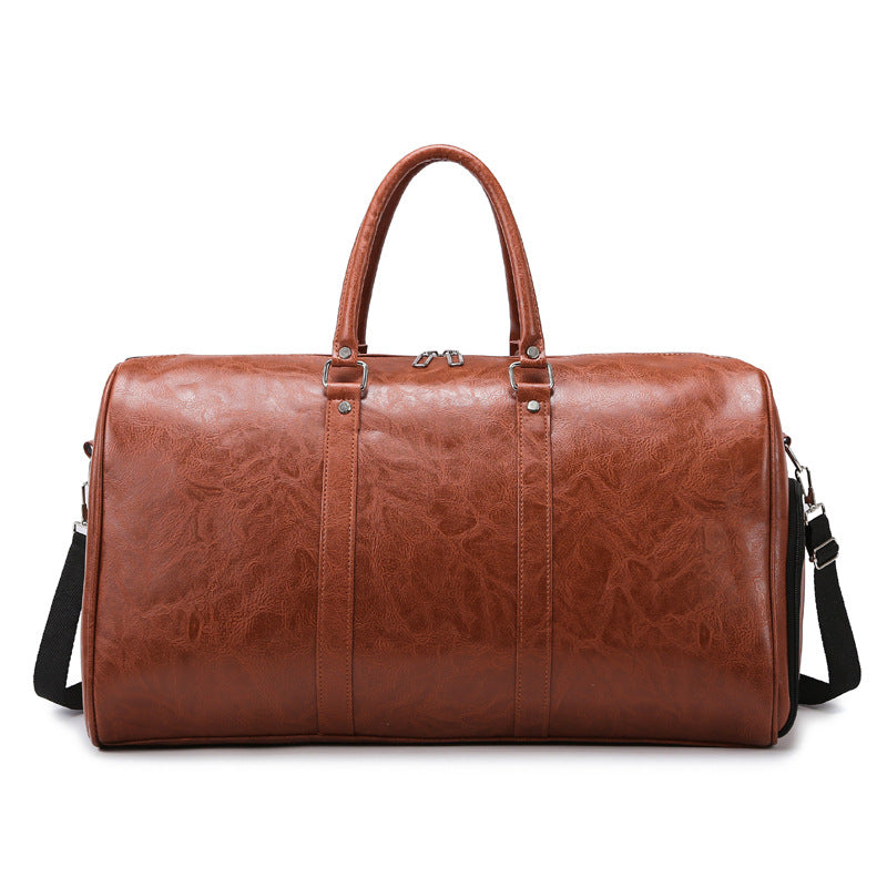 Vintage Leder Wochenend Reisetasche Brehn