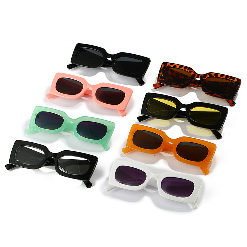 Damen modische Sonnenbrille im kantigen Design Brehn