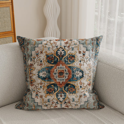 Decorative Medallion Jacquard Throw Pillow Cover