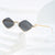 Damen modische quadratische Sonnenbrille mit luxuriösem Metallrahmen Brehn