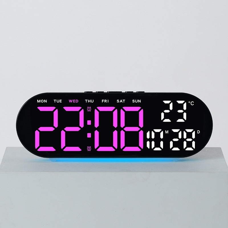 Digitaler Wecker mit Multifunktionalem Led-Display und Integrierter Thermometerfunktion Brehn