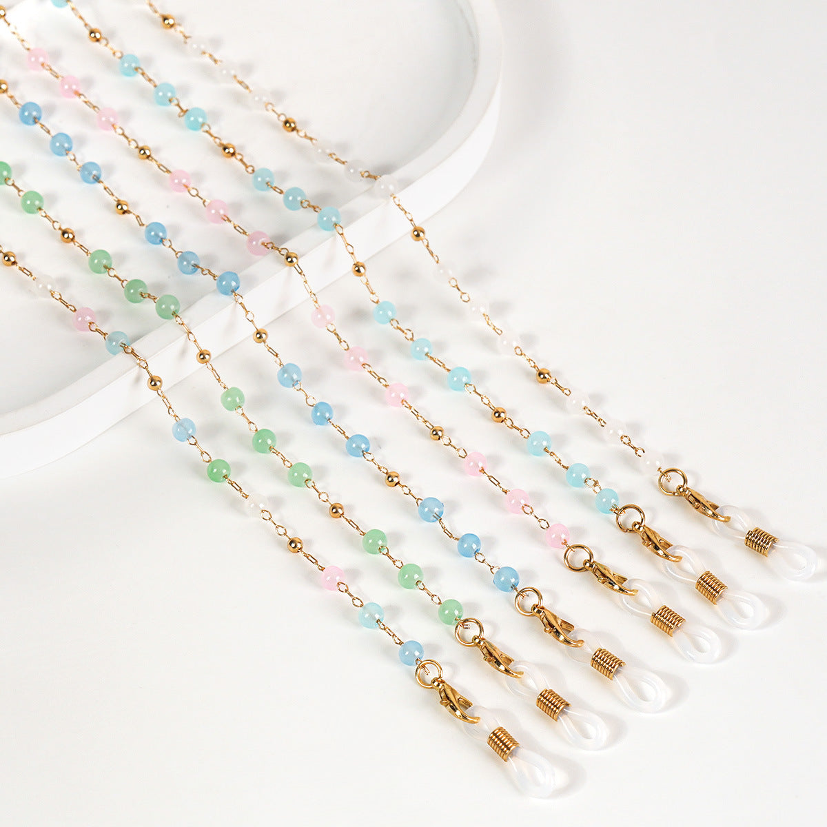 Stylische Perlen Brille Kette Brehn