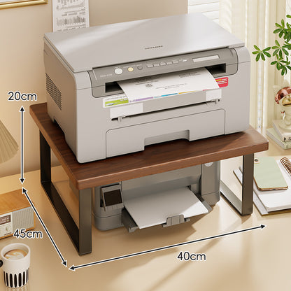 Kompakter Zwei-Ebenen Holz Schreibtisch Drucker und Monitor Ständer