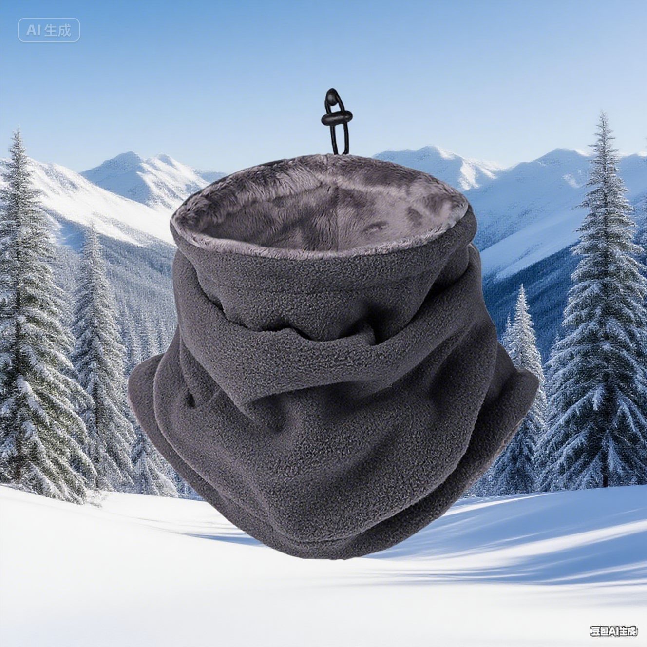 Damen Flauschiger Winter-Wendehalstuch Brehn