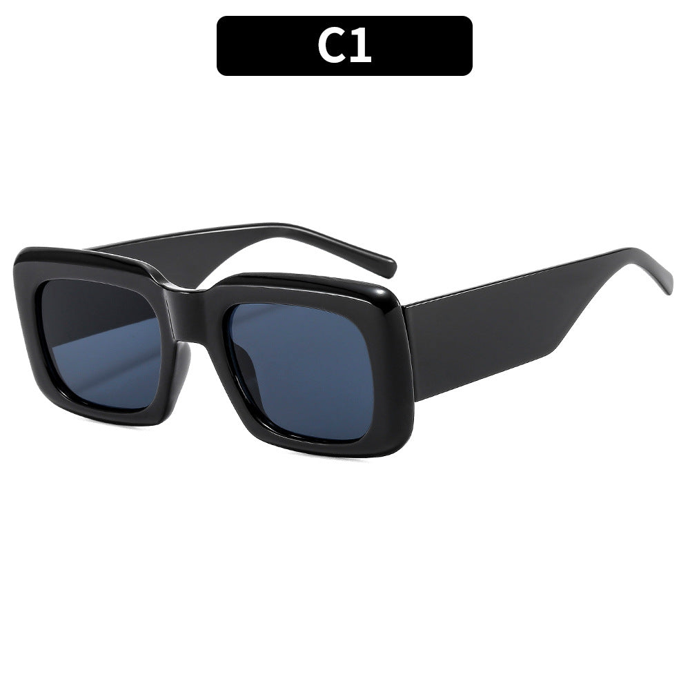 Stylische geometrische quadratische Sonnenbrille