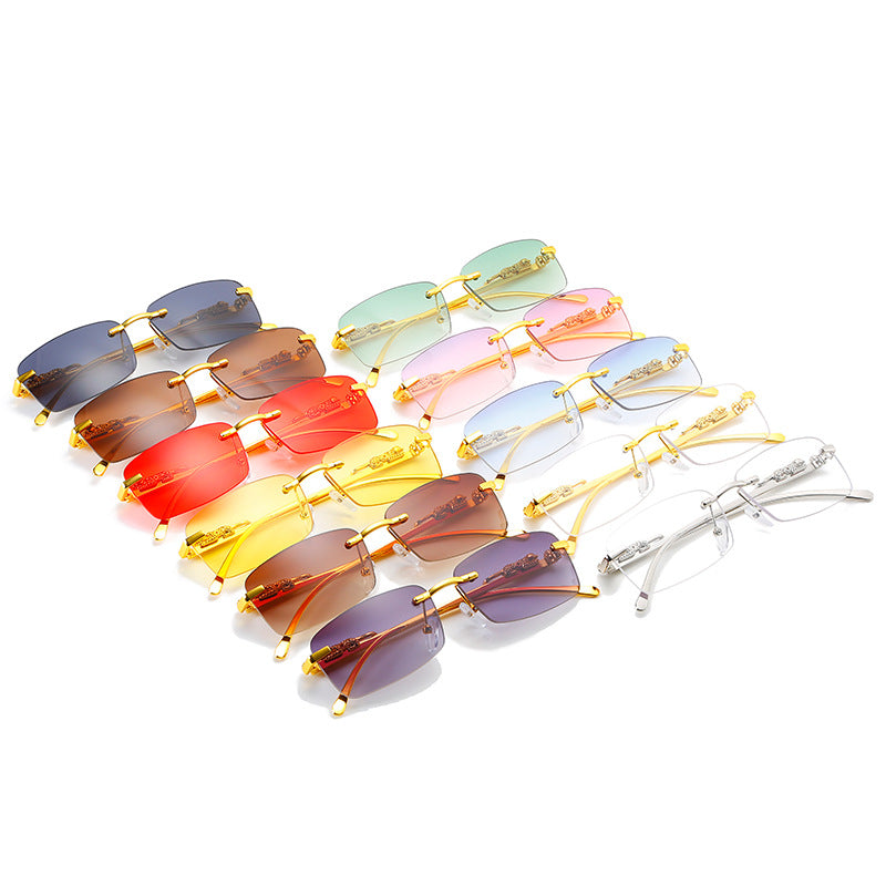 Damen modische Sonnenbrille mit kunstvollen Verzierungen Brehn