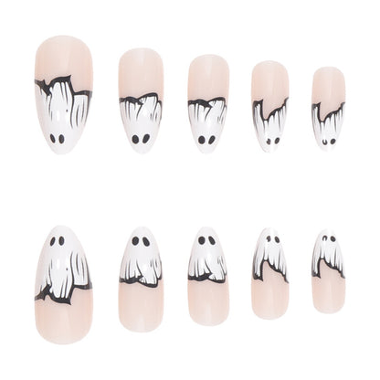Ghost-Themen Press-on Nagelkunst Brehn