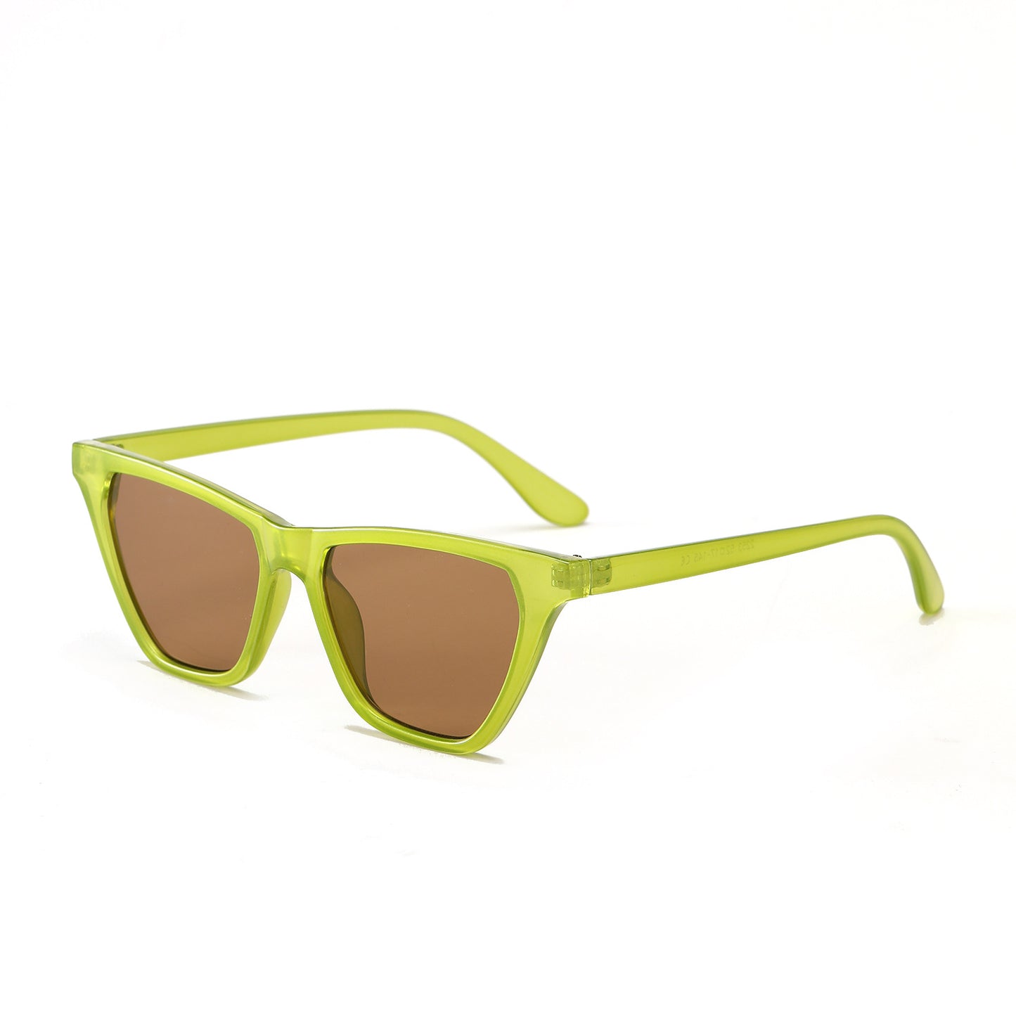 Damen Cat-Eye Sonnenbrille mit modernem, durchscheinendem Rahmen Brehn
