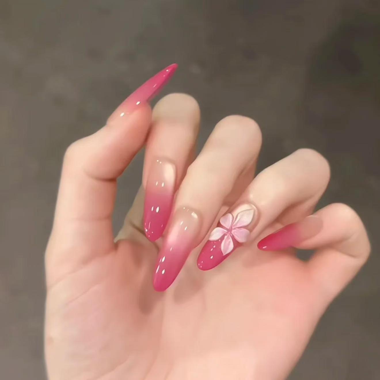 Künstlerisches Gel Press-On Nagelset Brehn