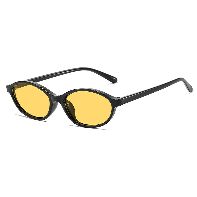 Elegante Vintage-inspirierte ovale Sonnenbrillen Brehn