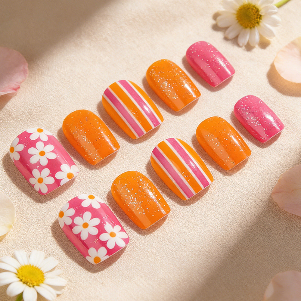 Vibrant Floral Nail Art Kit Brehn