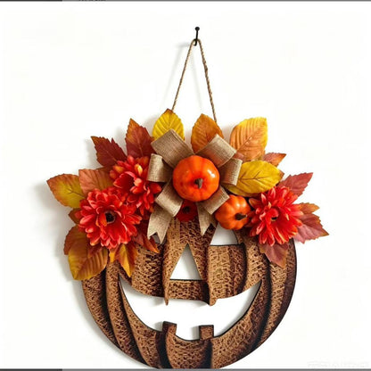Floral Pumpkin Türhänger