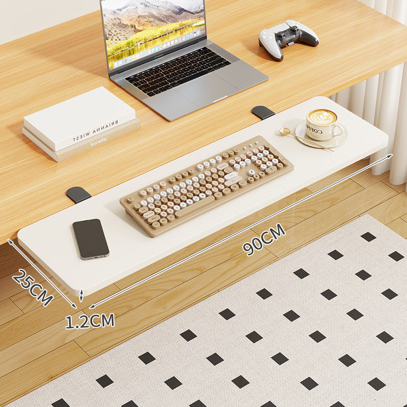 Clamp-On Klappbarer Bambus-Seitentablettisch für Schreibtisch und Sofa