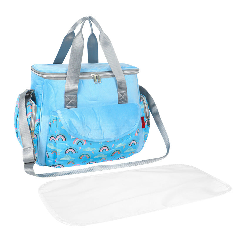 Wickeltasche mit Organisierten Fächern und Abnehmbarem Wickelunterlage Brehn