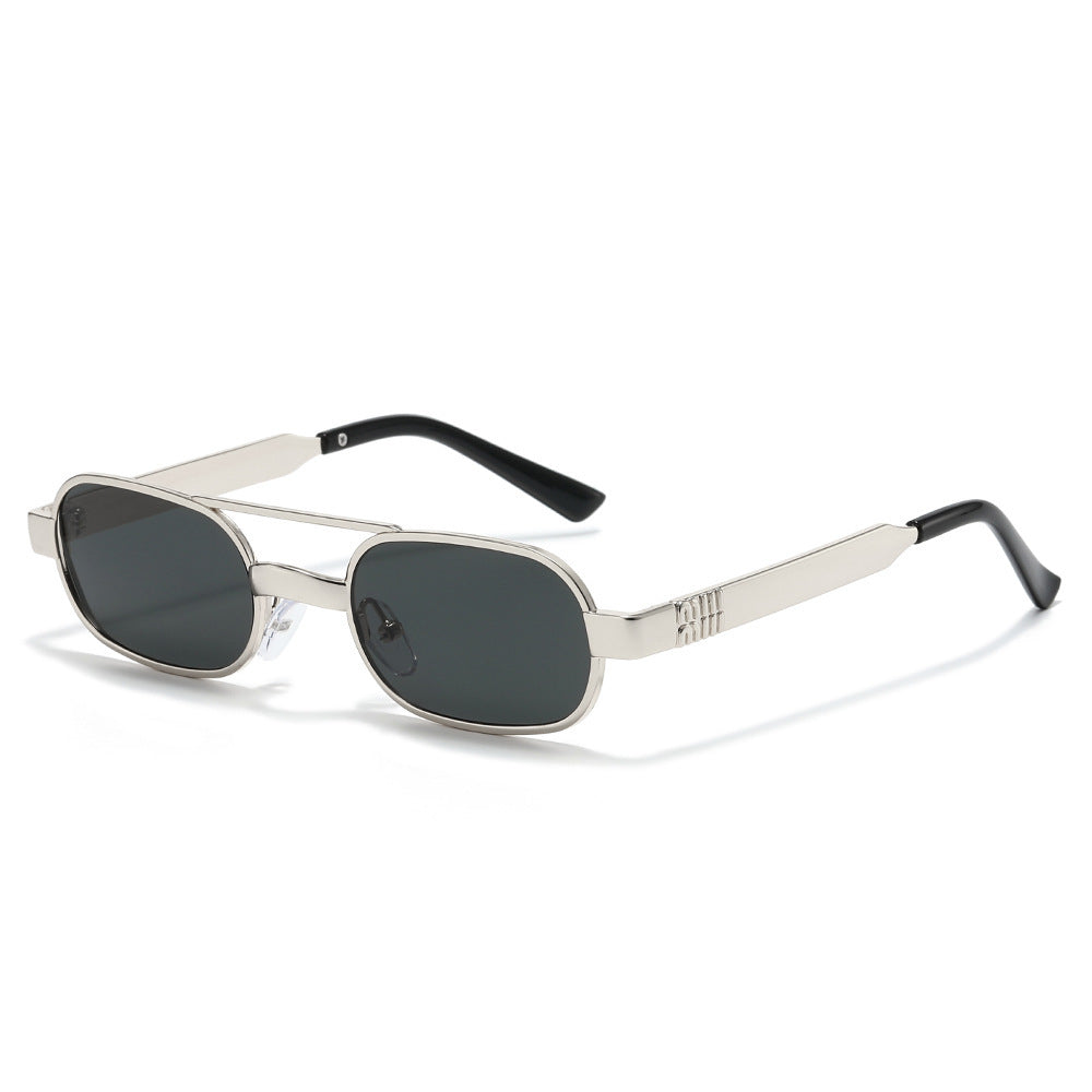 Modebewusste Retro-Ovalrahmen-Sonnenbrille Brehn