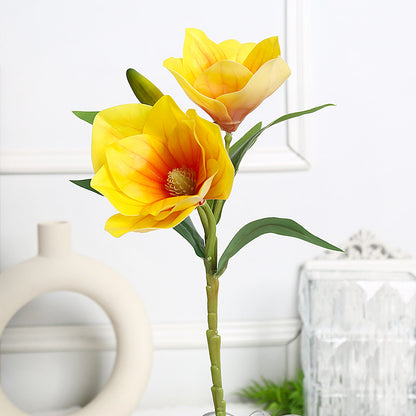 Elegantes Magnolien-Blumenarrangement für die Wohnkultur