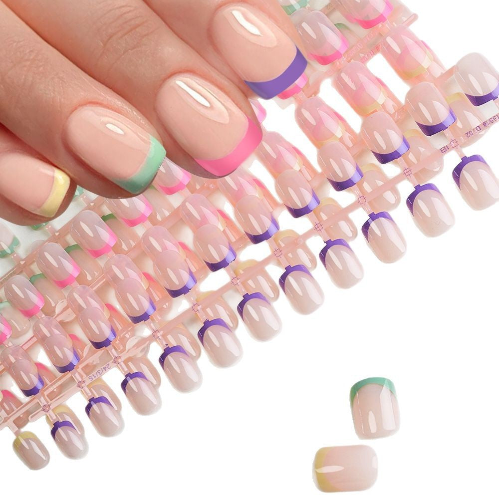 Dekoratives French Tip Press-On Nagelset Brehn