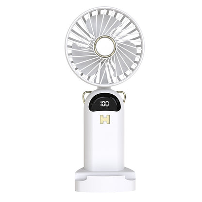 Damen tragbarer Handventilator mit LED-Display und einstellbarer Geschwindigkeit Brehn