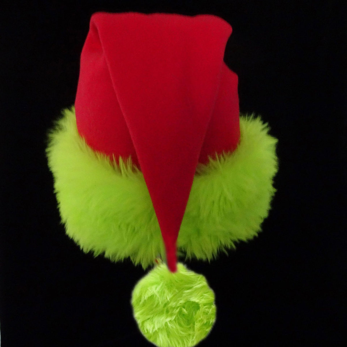 Weihnachtsmütze mit Plüschrand