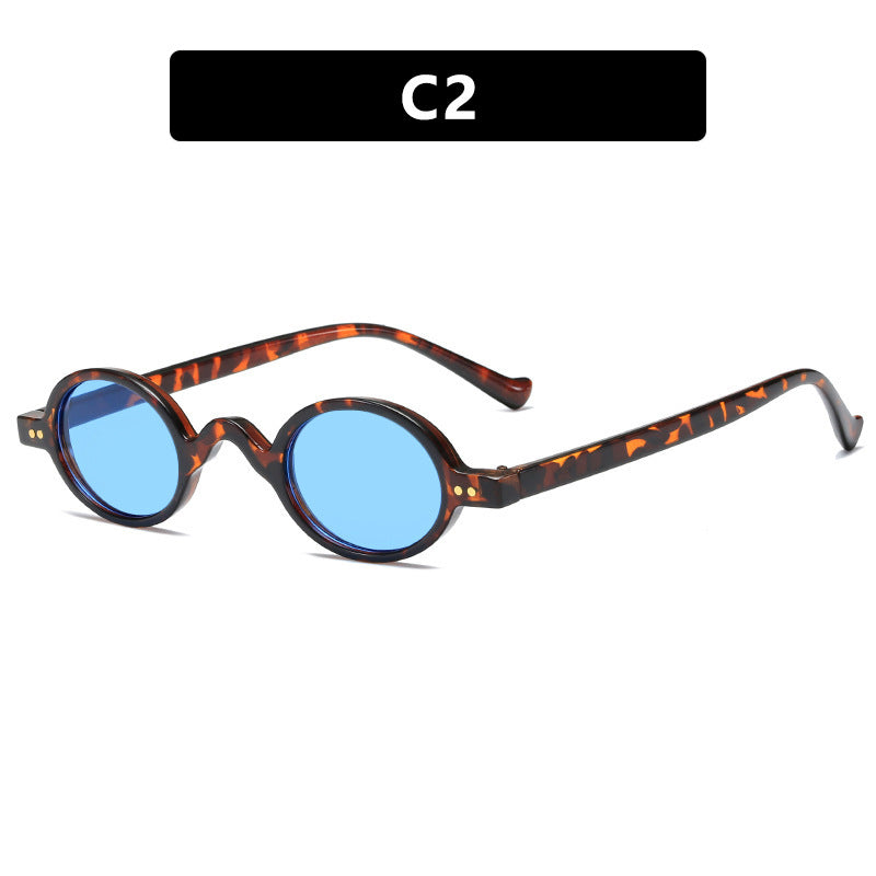 Damen runde Sonnenbrille mit markantem Design und hochwertigem Kunststoffrahmen Brehn