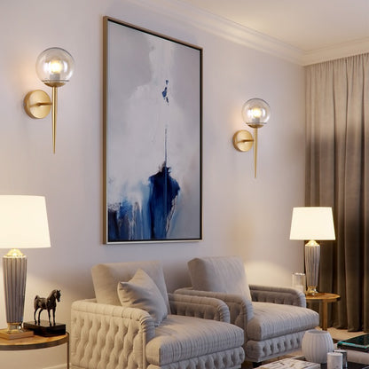 Zeitgenössische Glas Globe Wandlampe