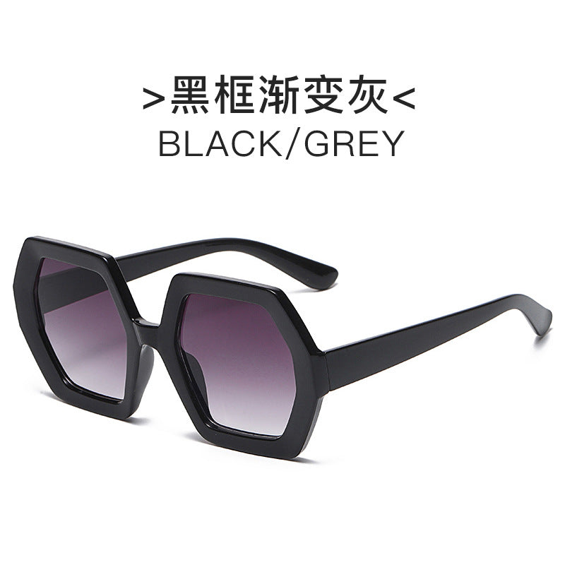 Damen extravagante hexagonale Sonnenbrille Brehn