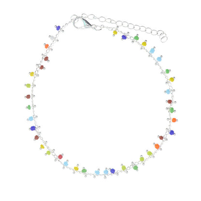 Buntes Perlen-Fußarmband Brehn