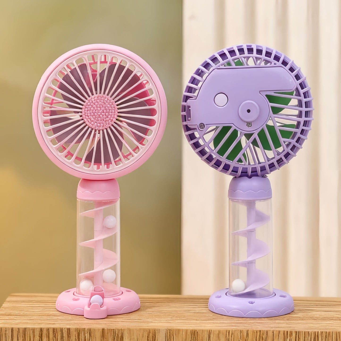 Damen Tragbarer Mini-USB-Ventilator mit kreativem Spiraldesign Brehn