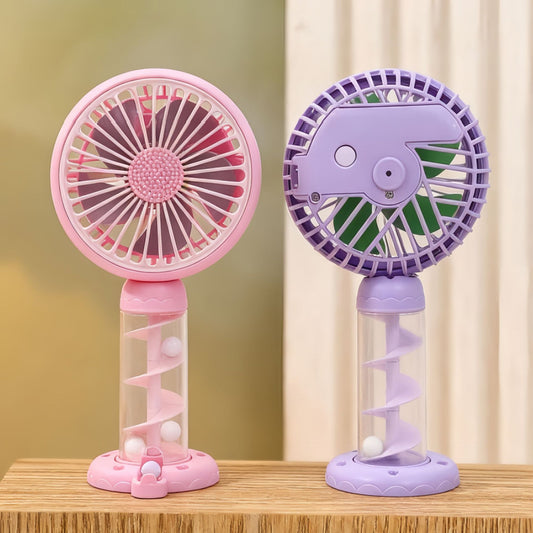Damen Tragbarer Mini-USB-Ventilator mit kreativem Spiraldesign Brehn