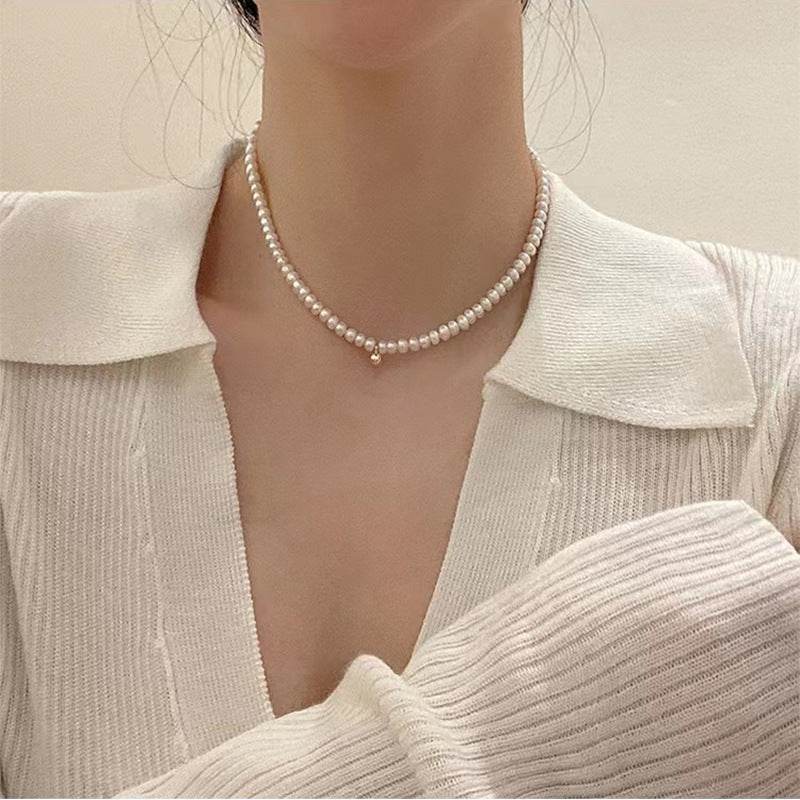 Elegante Perlenbesetzte Choker-Halskette Brehn