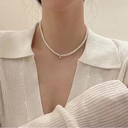 Elegante Perlenbesetzte Choker-Halskette Brehn