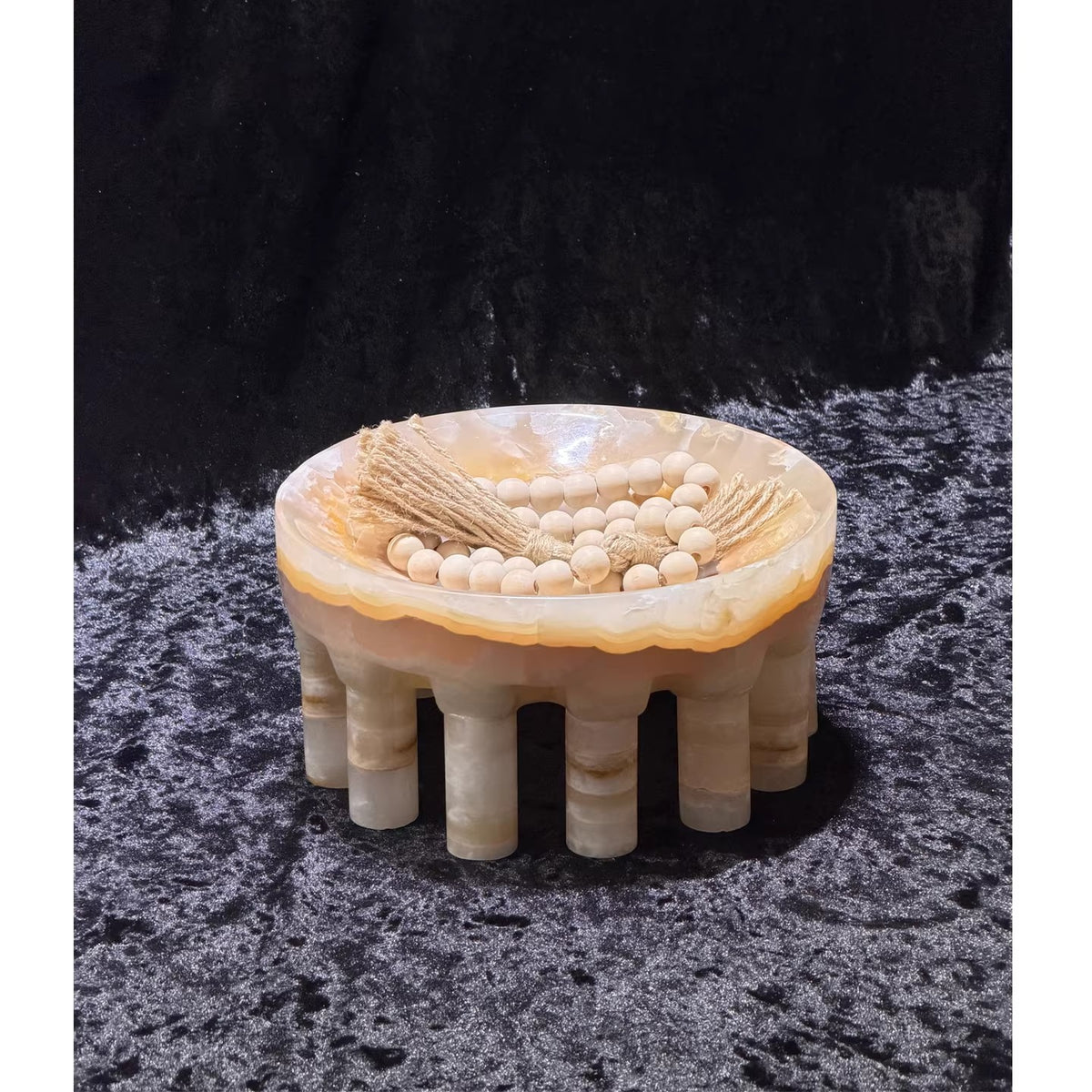 Dekorative Onyx Servierschüssel