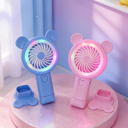 Damen Tragbarer Handventilator im fröhlichen Bärendesign Brehn