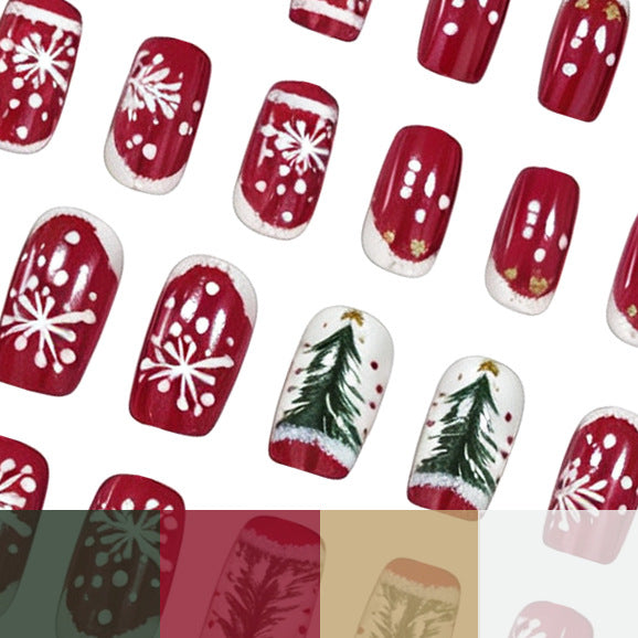 Themenbezogene Feiertags-Nagelkunst-Verzierungen Brehn