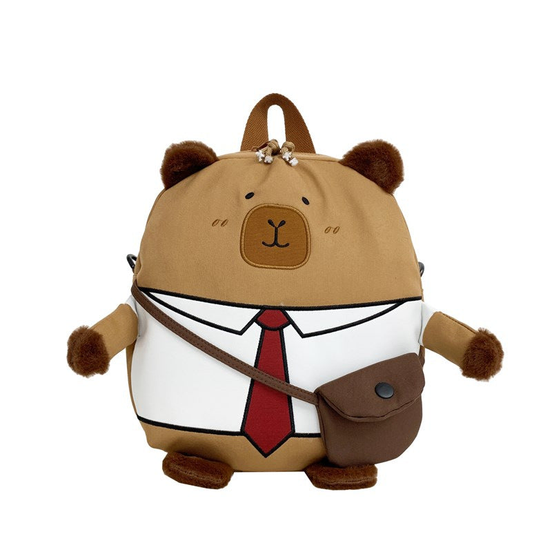 Plüsch-Rucksack mit Lustigem Bärenmotiv Brehn