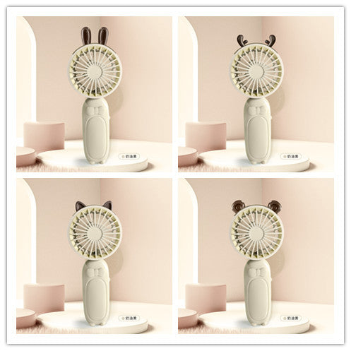 Damen tragbarer Mini-Handventilator mit entzückendem Tierdesign Brehn