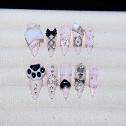 Premium dekorative 3D Nagelkunst Tipps